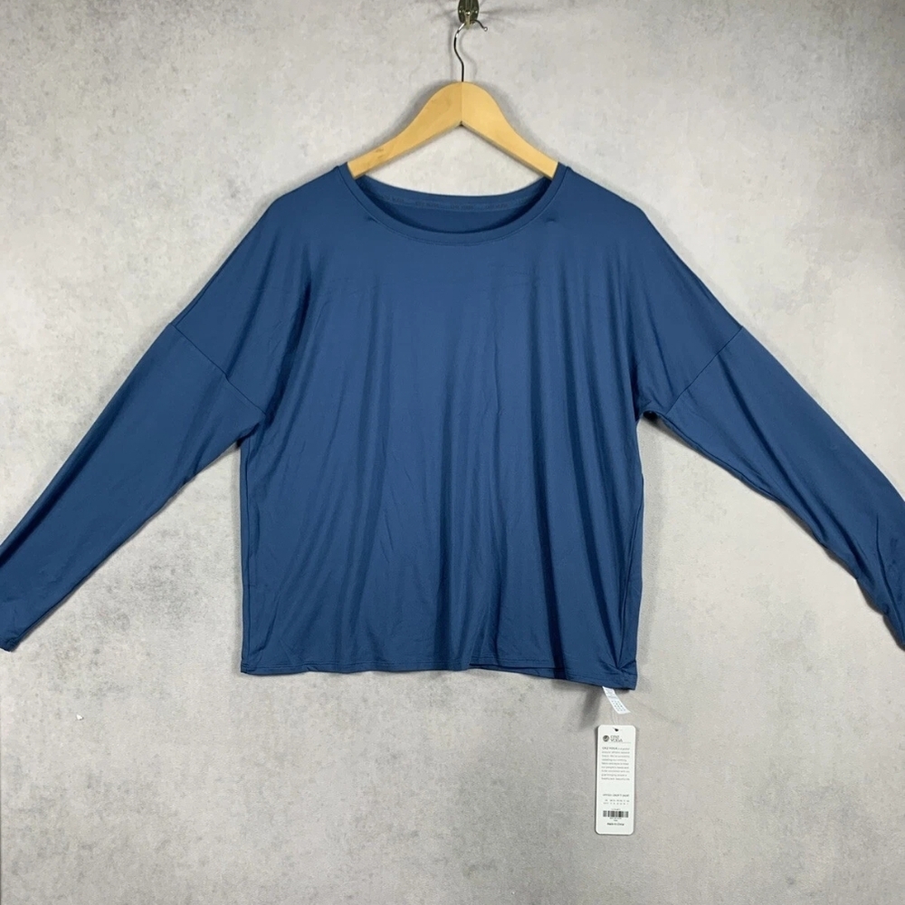 CRZ YOGA Womens Long Sleeve Crop T-shirt Yoga Medium 8/10